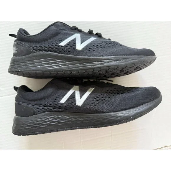New Balance NWOB Womens Fresh Foam Arishi Running Shoes Black & Silver Sz. 10.5 - Picture 5 of 7